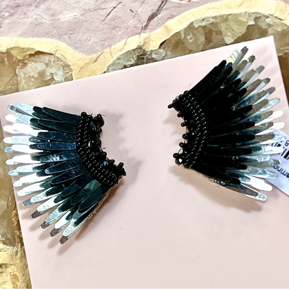 Mignonne Gavigan Jewelry - NWT Mignonne Gavigan Mini Madeline Earrings Black Silver